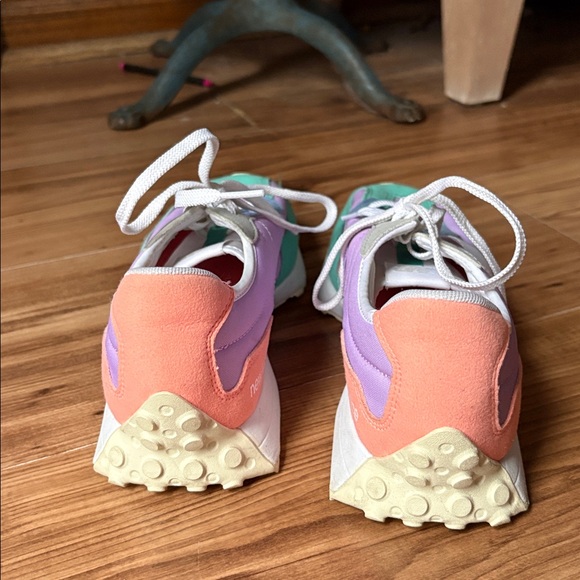 New Balance 327 Women's Pastel Sneakers - Purple, Green, Pink - Picture 6 of 10